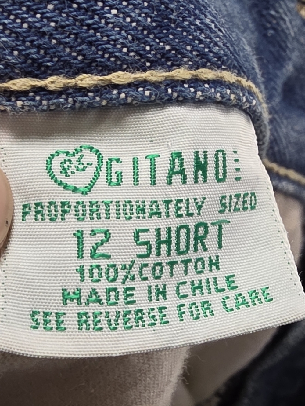Vintage Gitano Jeans Women's 12 Short Proportionately Sized Blue 80s Mom Tapered - Picture 8 of 10